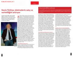 AS/Nexia Türkiye,  işletmelerin satış ve verimliligini artıriyor.KOBILIFE NISAN 2011