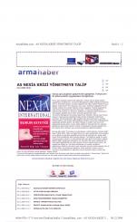 AS/Nexia Türkiye  Yönetmeye  Talip-ARMAHABER-02.12.2009